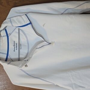 Tommy Bahama White Quarter Zip XL